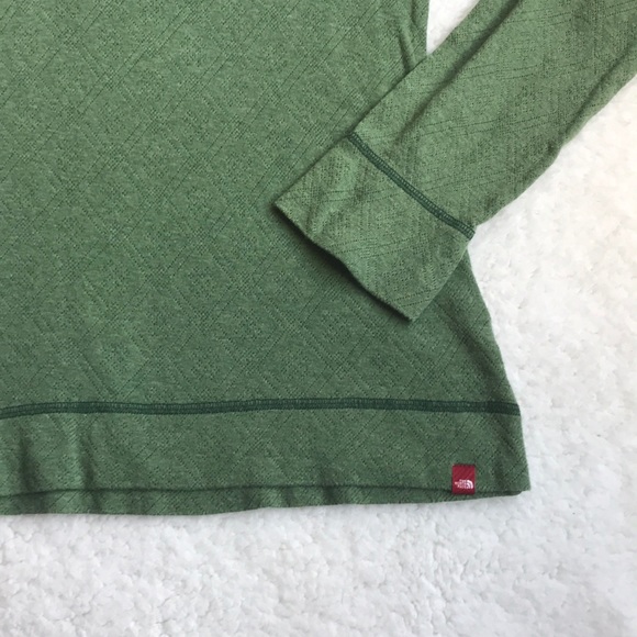 Green North face long sleeve T-shirt - Picture 4 of 7
